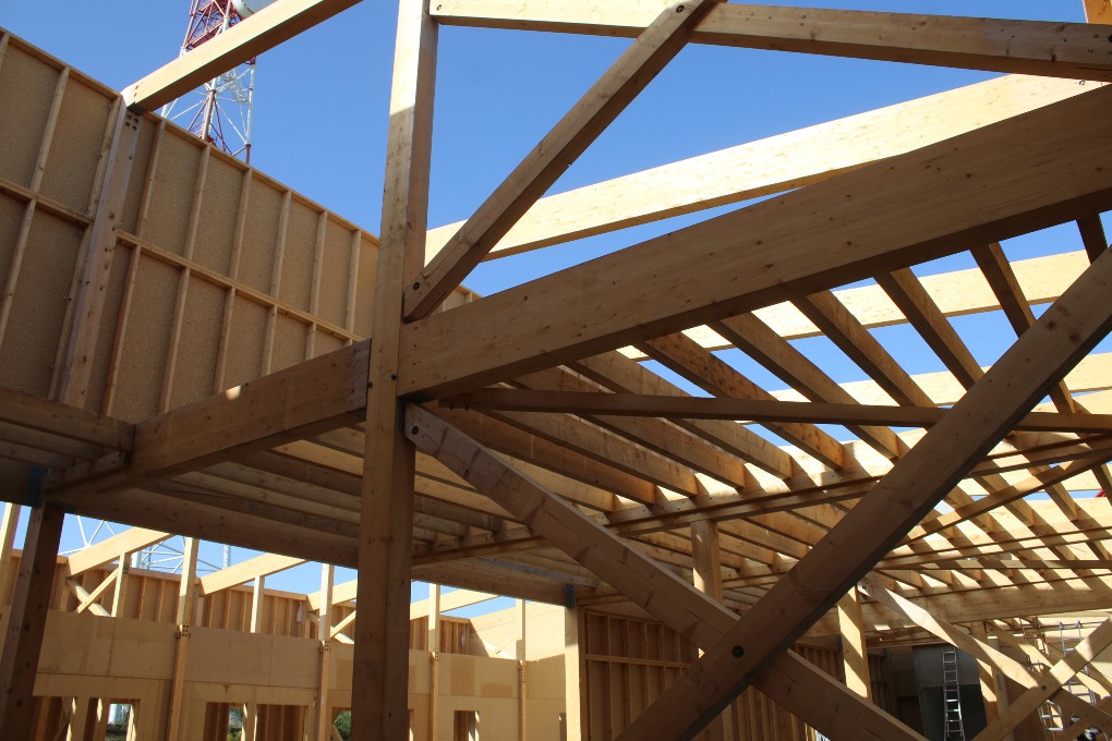 Levage et montage structure bois