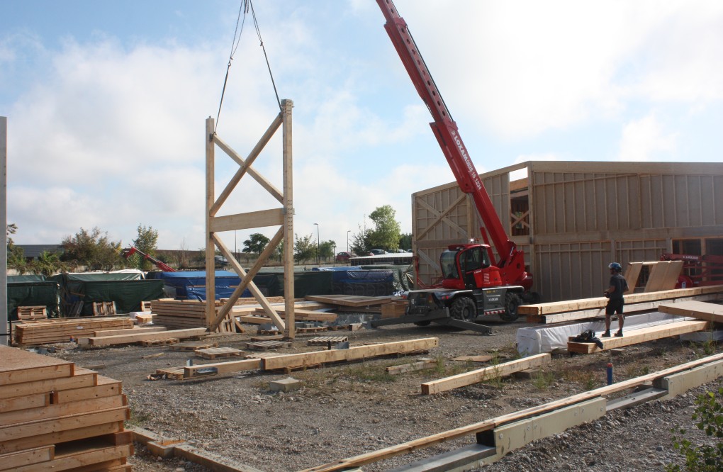 Levage et montage structure bois