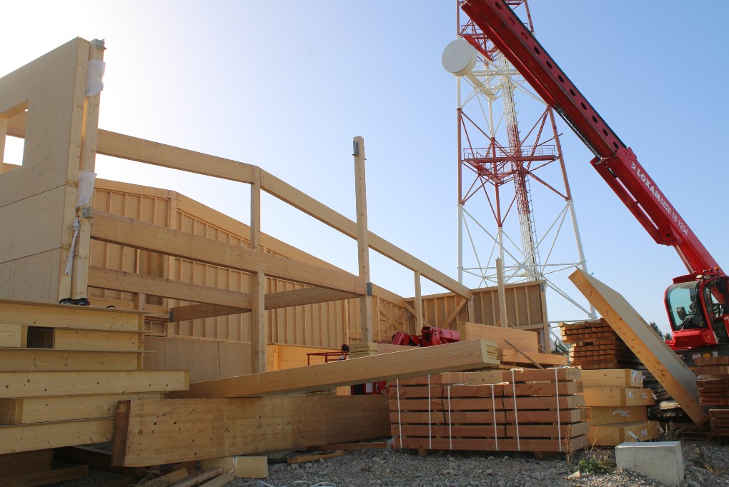Levage et montage structure bois