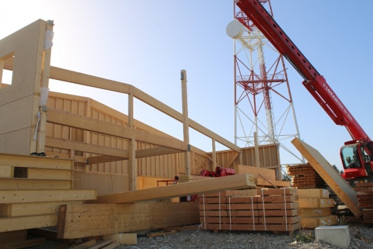 Levage et montage structure bois